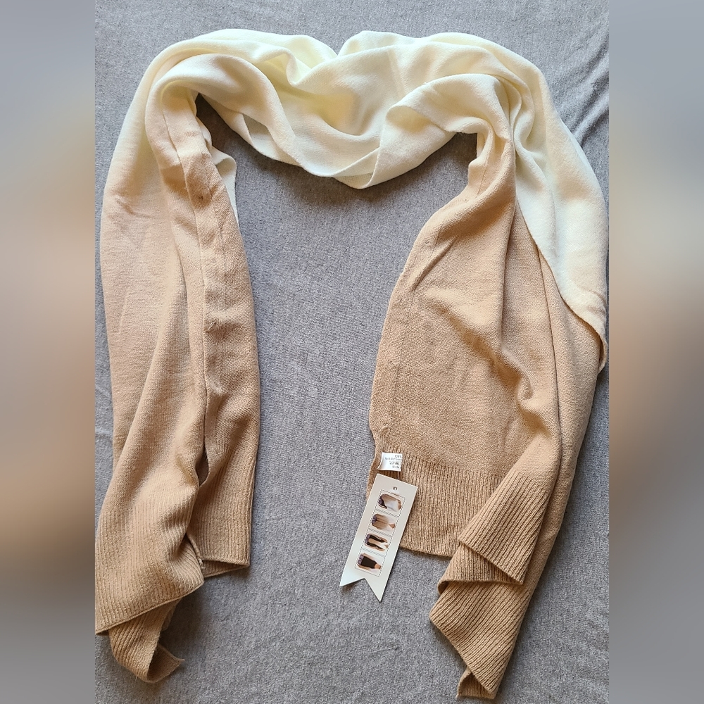 Scarf Cardishawl Tan Obre Cruise Club Wear 4 ways